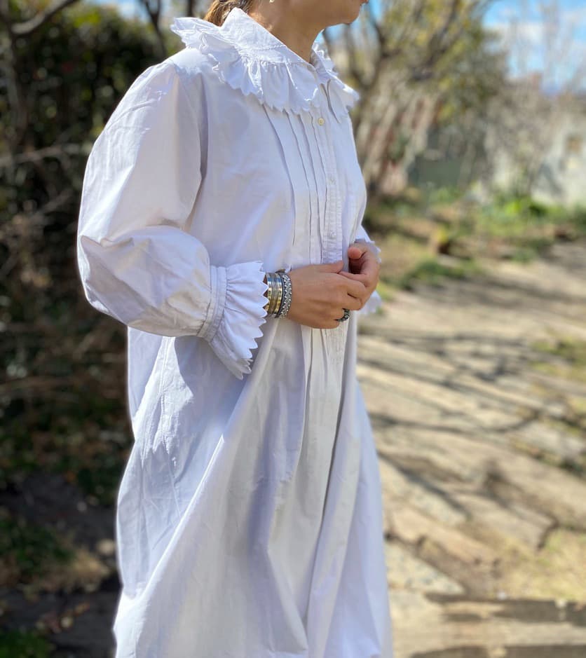 フランスアンティークレースワンピース フランスアンティークレースワンピース