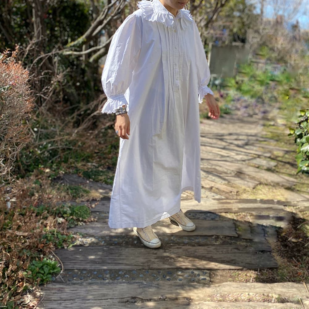 フランスアンティークレースワンピース フランスアンティークレースワンピース