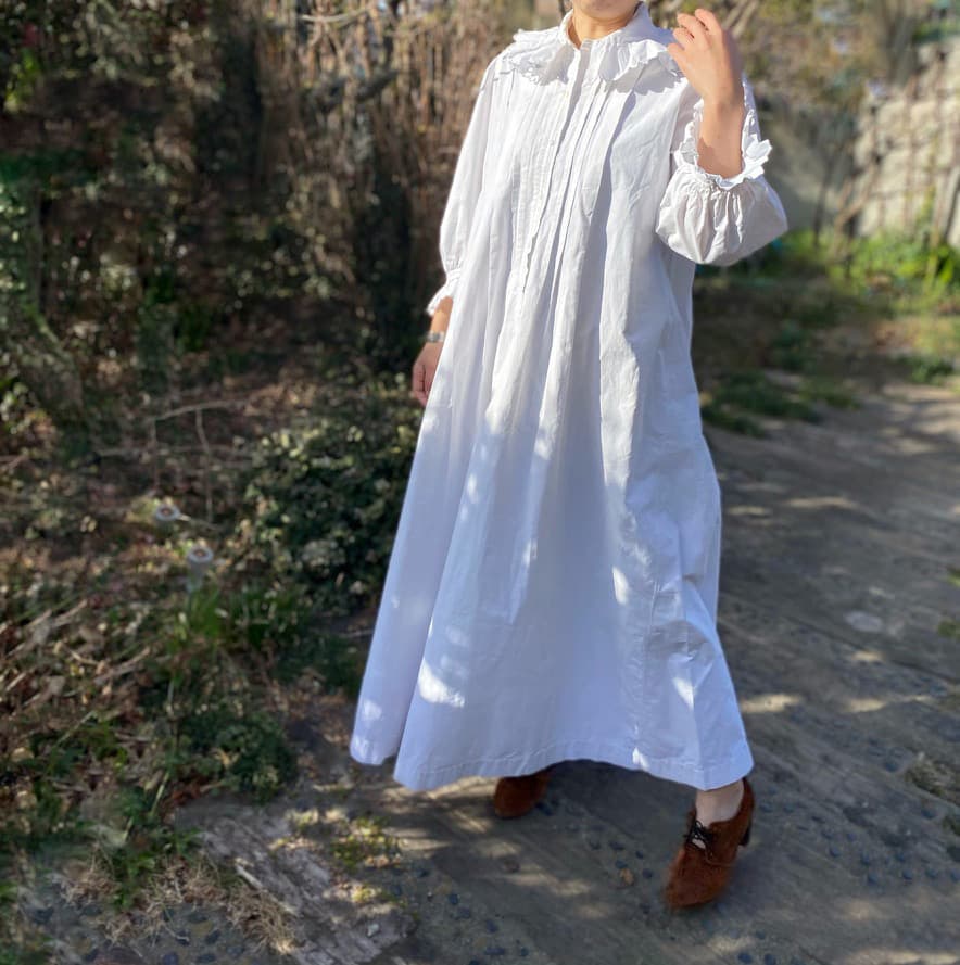 フランスアンティークレースワンピース フランスアンティークレースワンピース