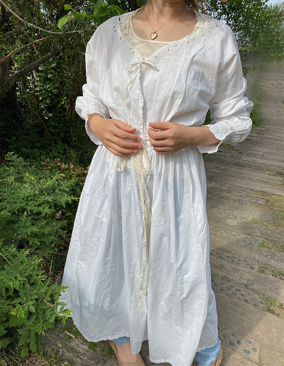 アンティークナイトドレスlace Ribbon アンティークナイトドレスlace Ribbon