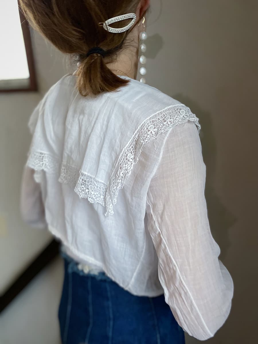 アンティークセーラーカラーブラウスAntiquesailorcollarblouse