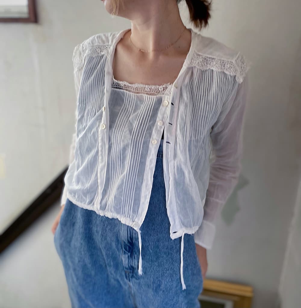 アンティークセーラーカラーブラウスAntiquesailorcollarblouse