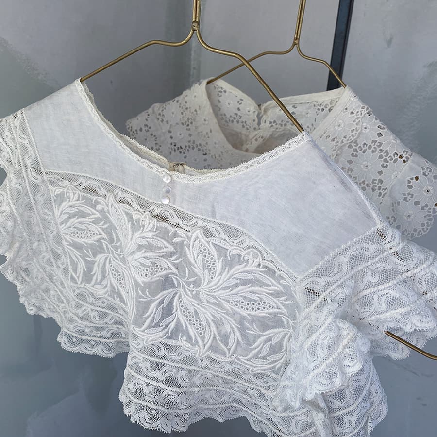 アンティークレースカラー付け襟Antiquelacecollar